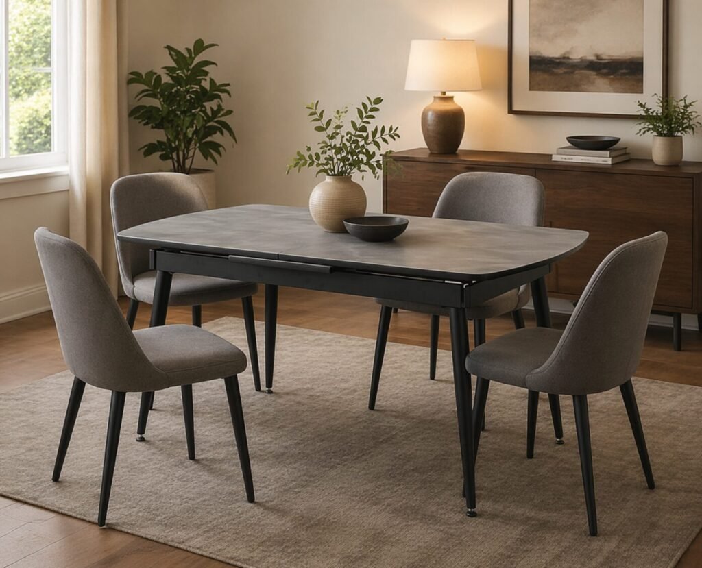 Buy Extendable Light Grey Dining Table | Infinity Furniture Mississauga
