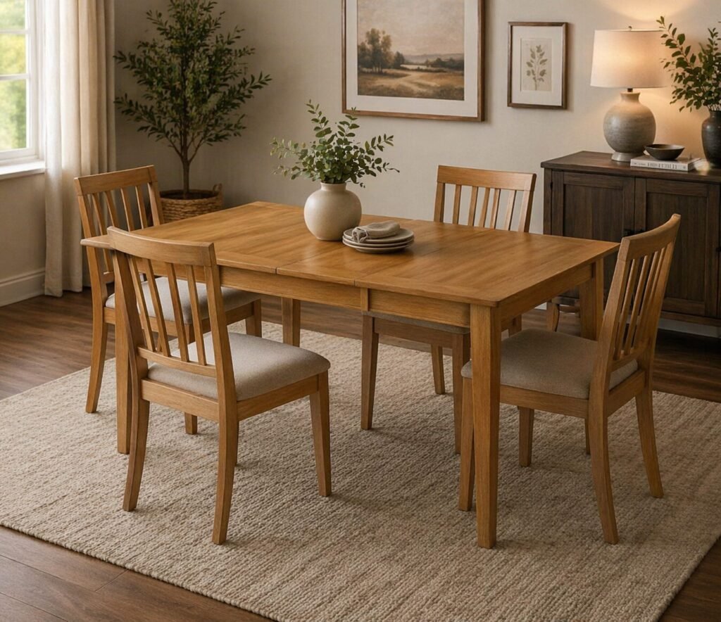 Buy Extendable Natural Oak Dining Table | Infinity Furniture Mississauga