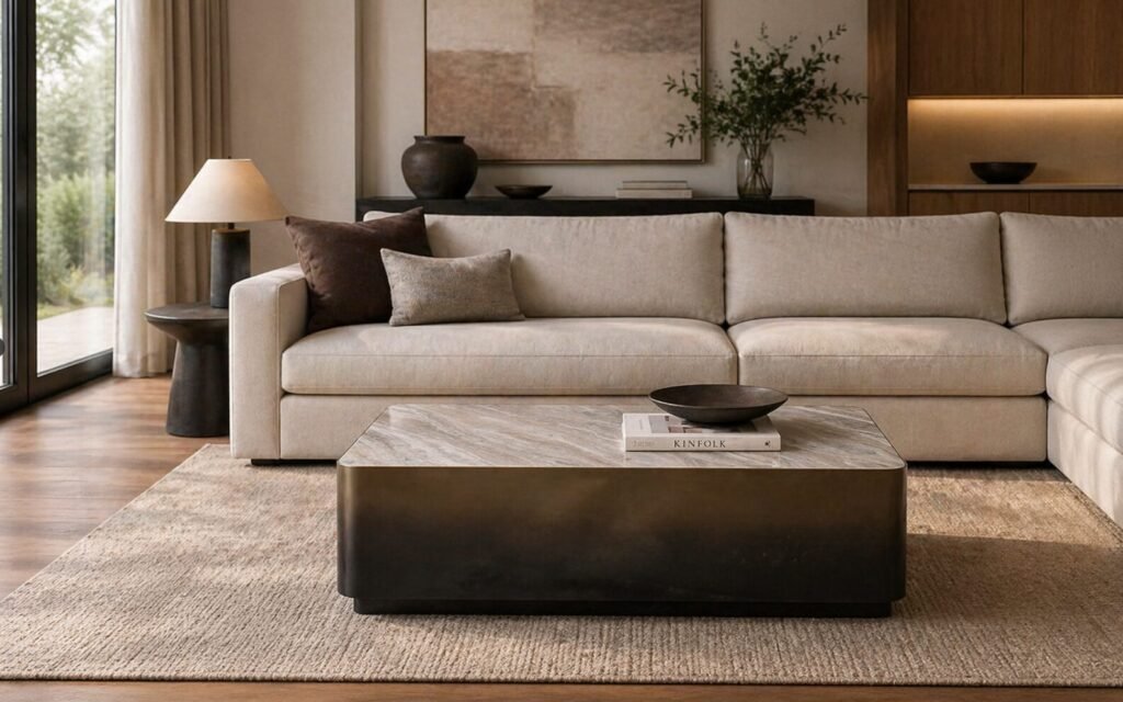 Buy Gold Marble Coffee Table Modern | Infinity Furniture Mississauga