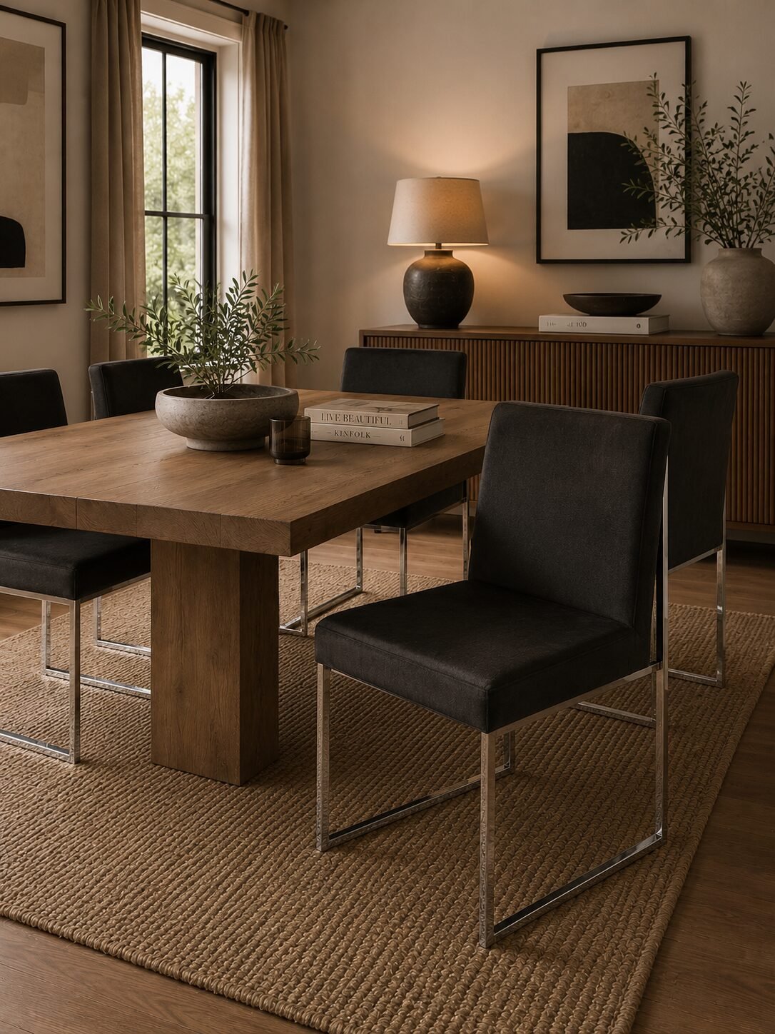 Black Brassex Dining Chair