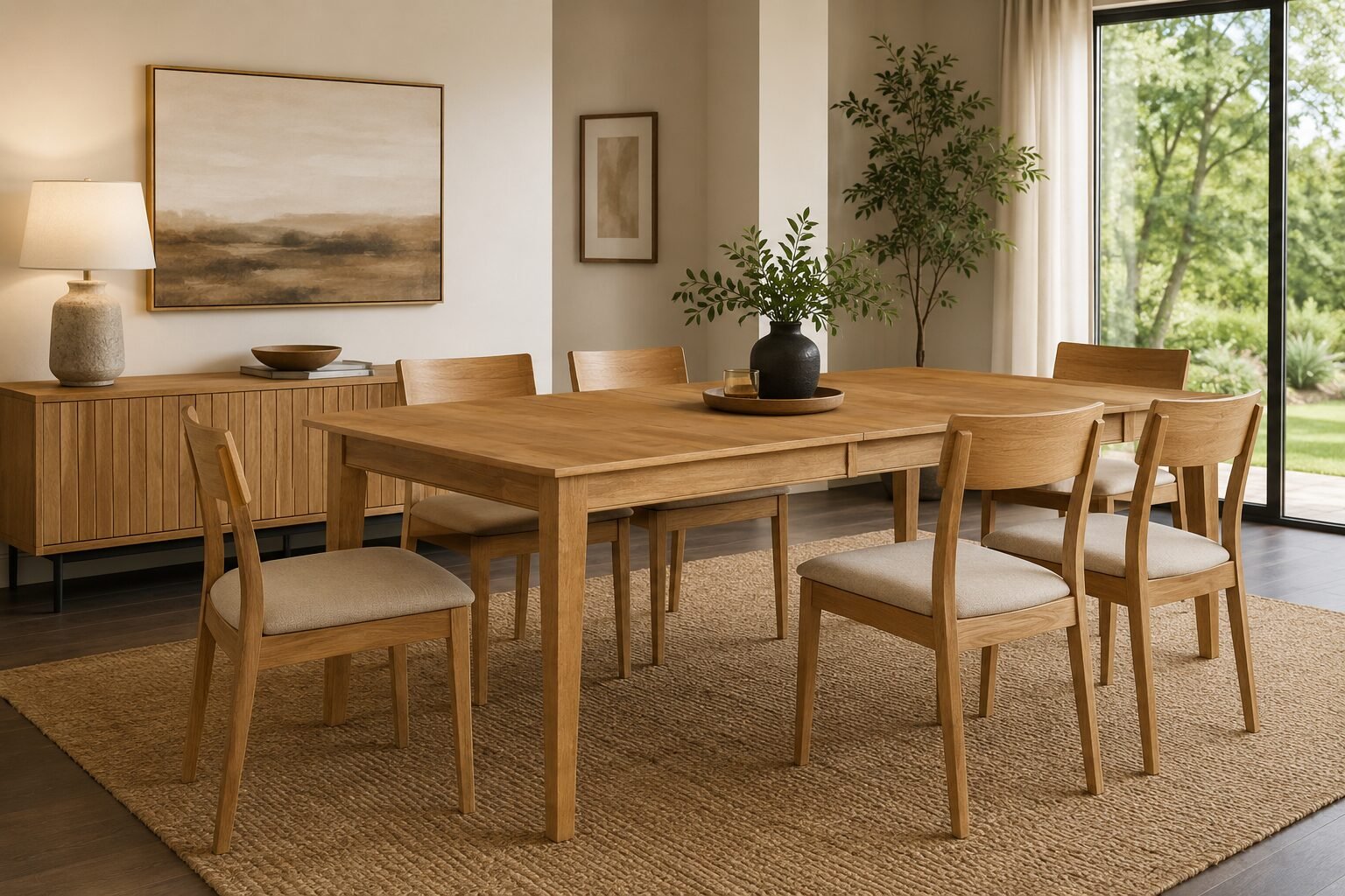 Buy Extendable Natural Oak Dining Table | Infinity Furniture Mississauga