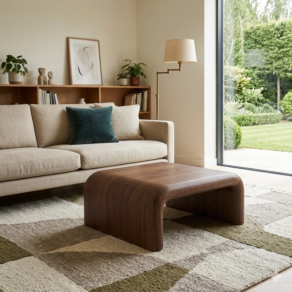 Buy Walnut Square Coffee Table Modern | Infinity Furniture Mississauga