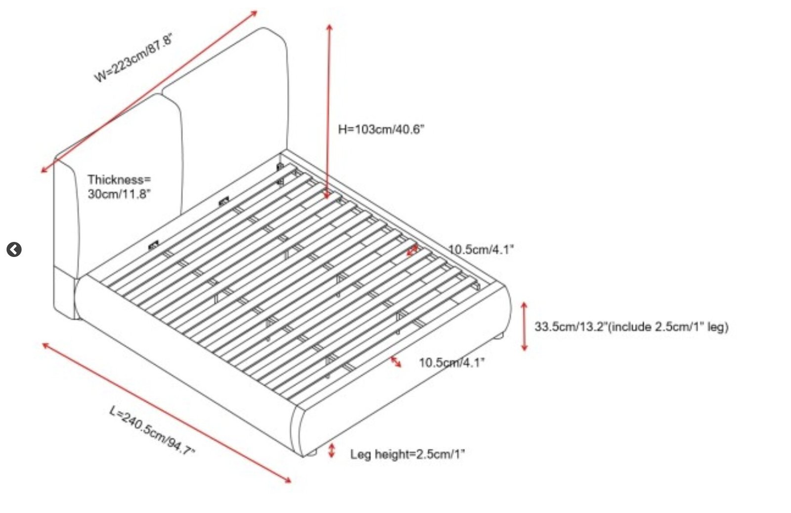 Beige Upholstered Bed Frame | Modern Platform Bed King & Queen
