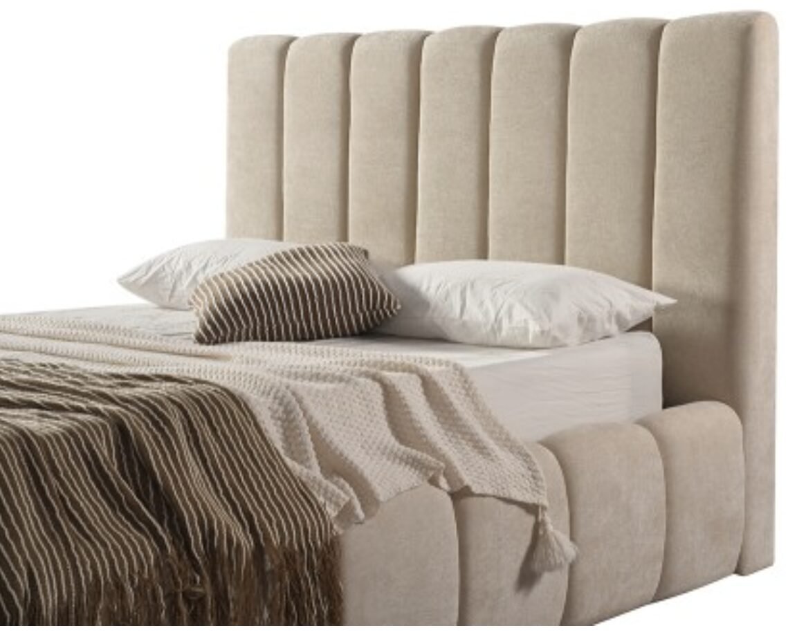 Buy Beige Upholstered Bed Frame from Infinity Furniture Mississauga