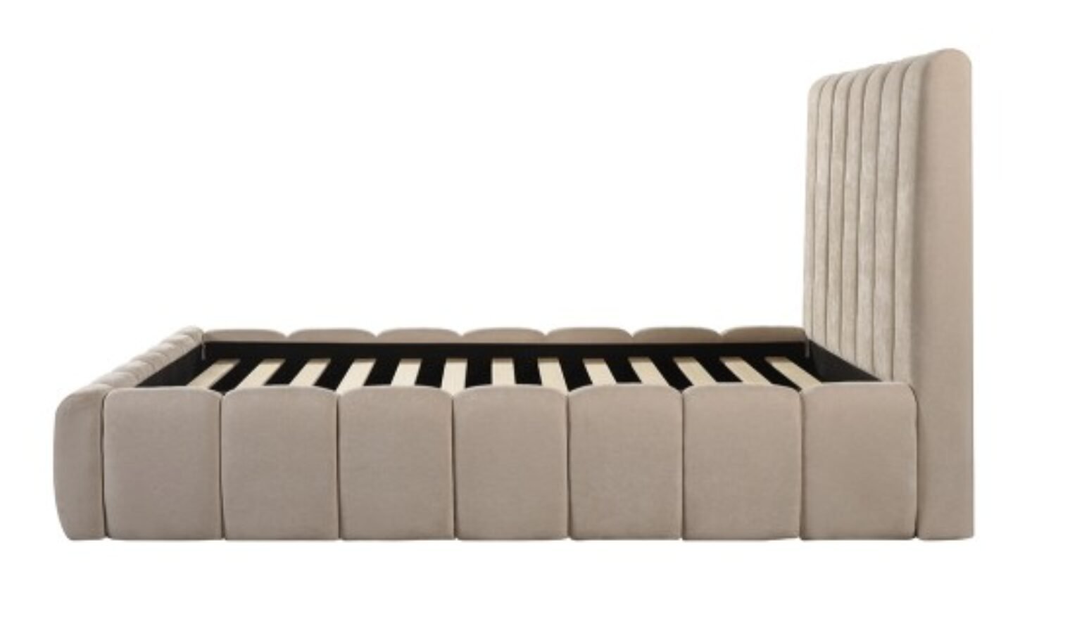 Buy Beige Upholstered Bed Frame from Infinity Furniture Mississauga