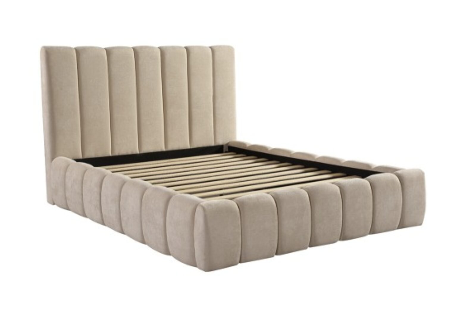 Buy Beige Upholstered Bed Frame from Infinity Furniture Mississauga