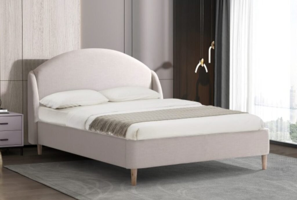 Buy Beige Platform Bed from Infinity Furniture Mississauga
