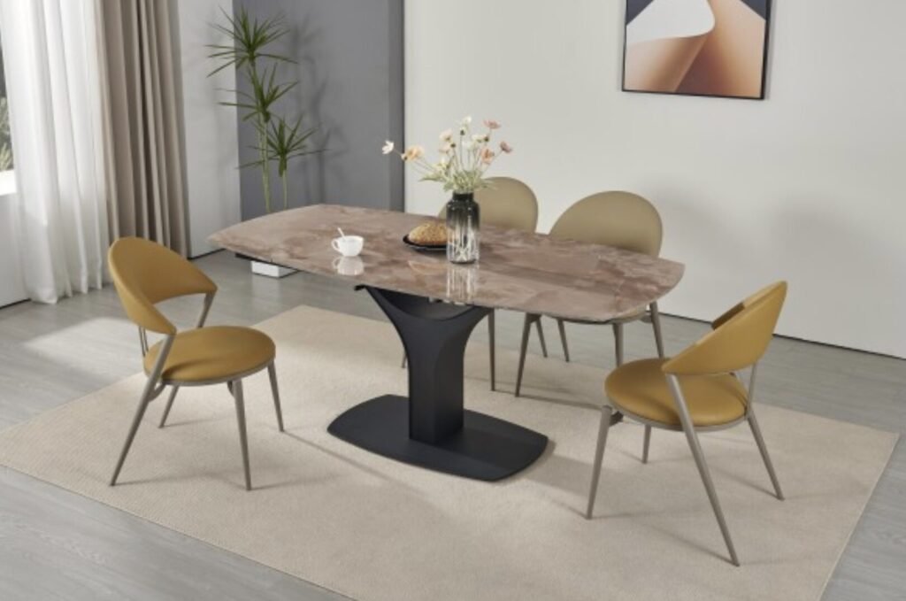 Buy Extendable Dining Table Agate Brown | Infinity Furniture Mississauga