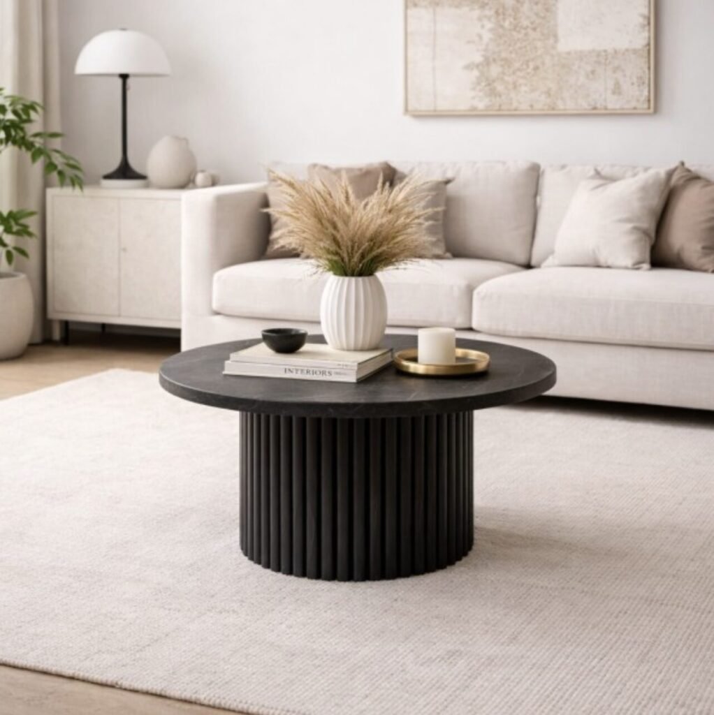 Buy Marble Top Coffee Table Wood Base | Infinity Furniture Mississauga