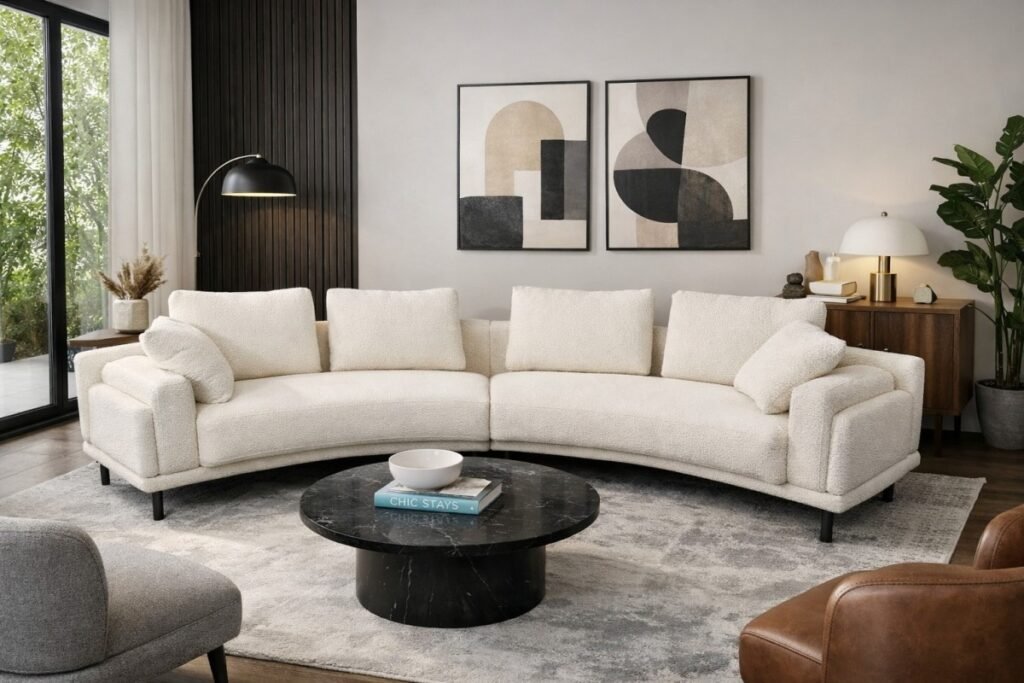 Antonio Sofa Beige Contemporary | Infinity Furniture Mississauga