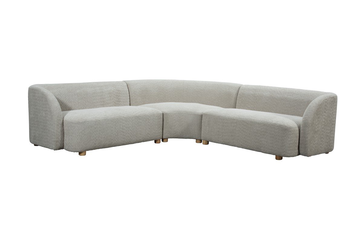 Beige Lorenzo Contemporary Sectional Sofa | Infinity Furniture Mississauga