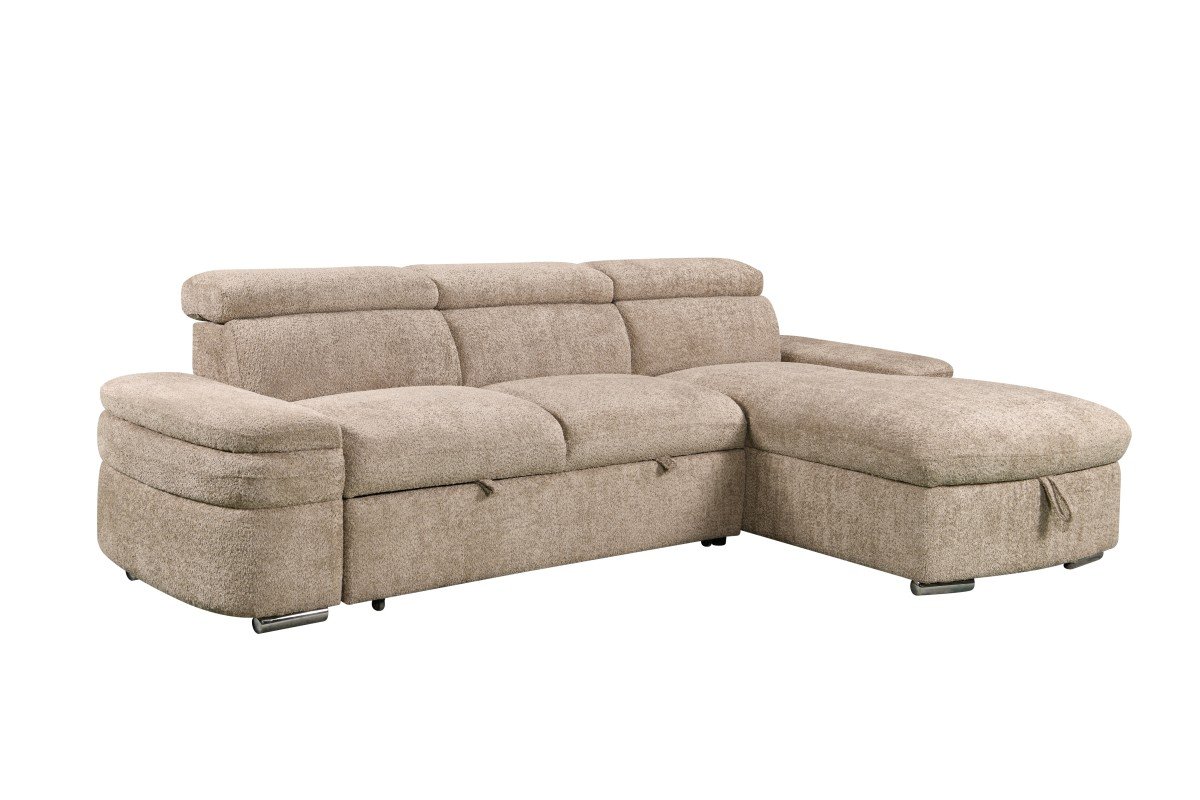 Beige Sectional Sleeper Sofa RHF & LHF Collection | Infinity Furniture Mississauga