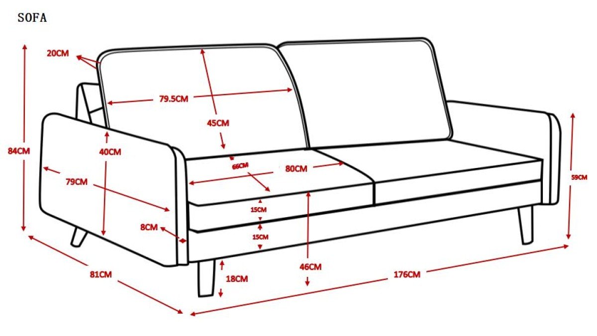 Dark Grey 3 Seater Sofa Contemporary | Infinity Furniture Mississauga
