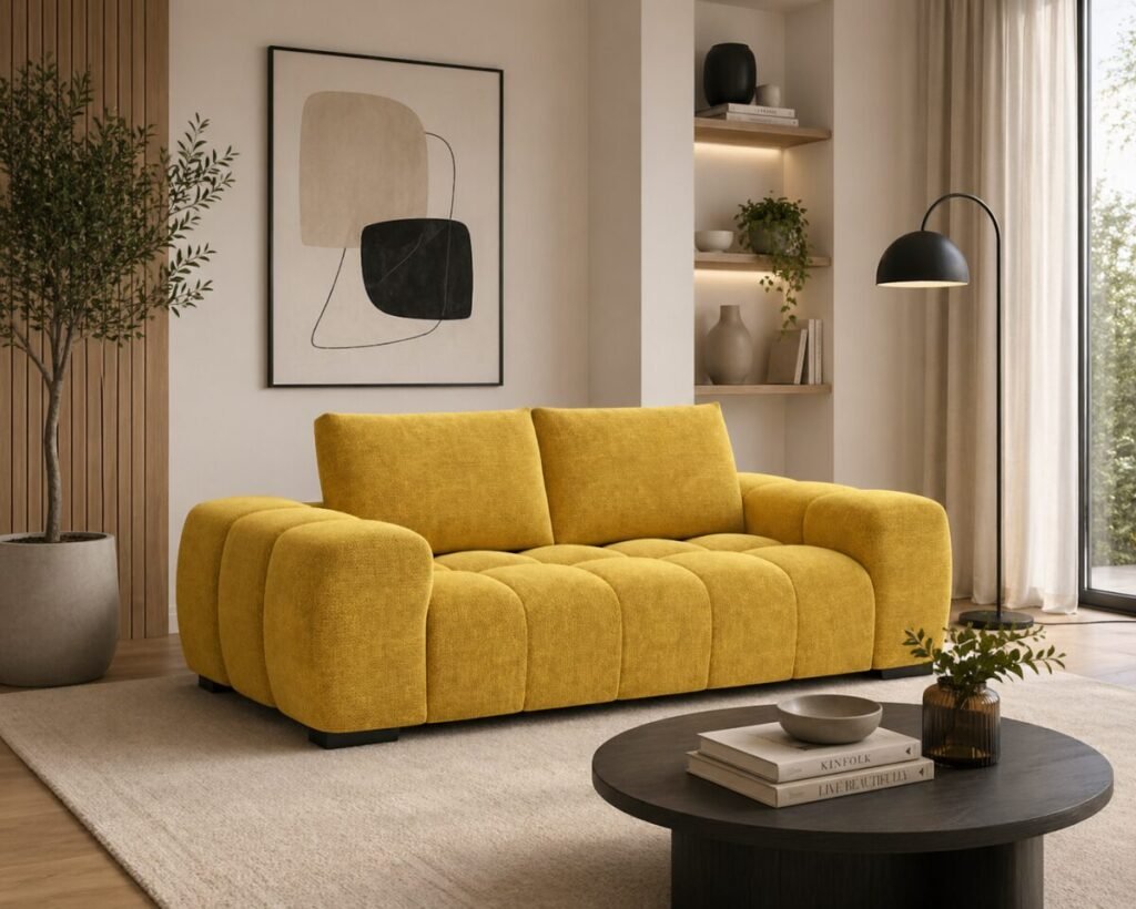 Zara Sofa Rust Beige Green Yellow Taupe | Infinity Furniture Mississauga