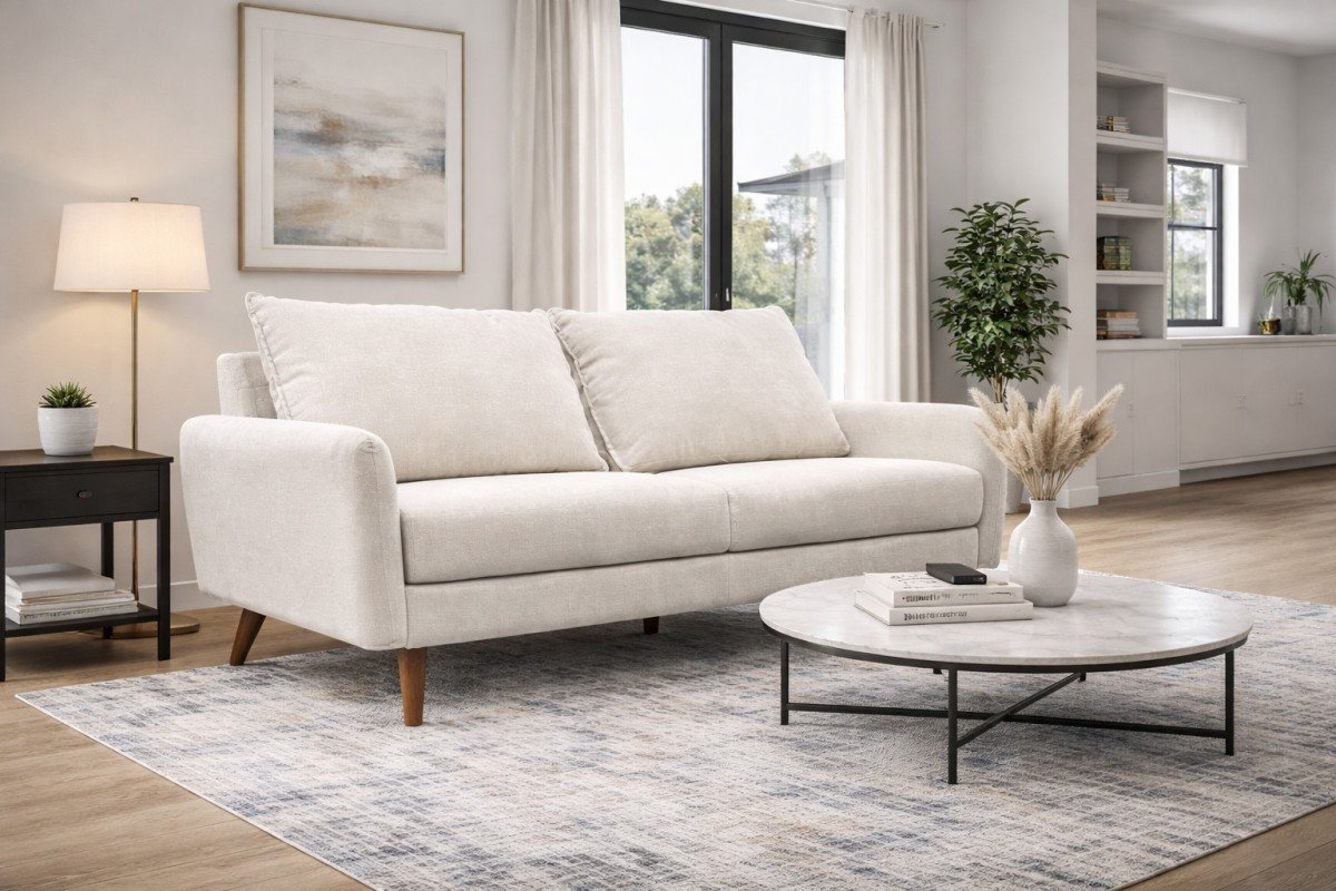 Beige 3 Seater Sofa Contemporary | Infinity Furniture Mississauga