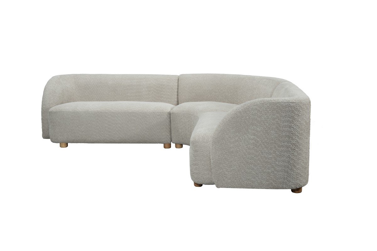 Beige Lorenzo Contemporary Sectional Sofa | Infinity Furniture Mississauga
