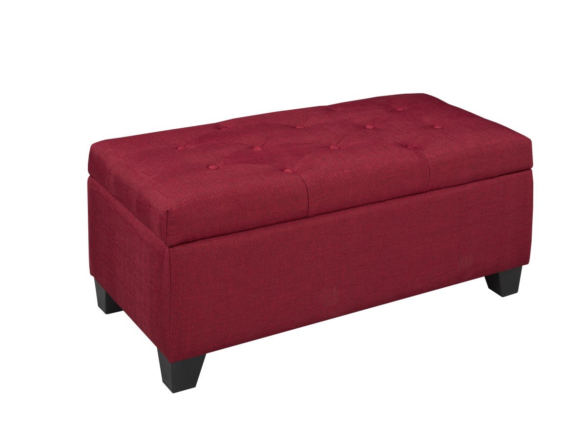 Harper Storage Ottoman Collection Black Grey Navy Red Brown Tufted Storage Ottoman Bench | Infinity Furniture Mississauga