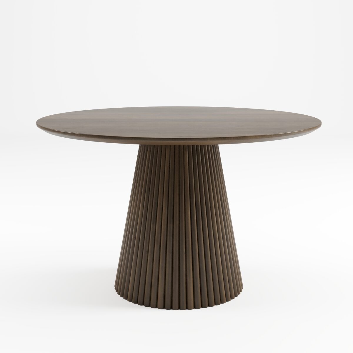 Akira Dining Table Dark Walnut Contemporary Solid Wood Collection | Infinity Furniture Mississauga