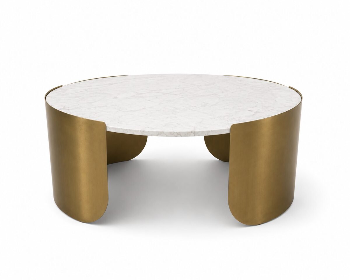 Gold Coffee Table Contemporary Living Room Collection | Infinity Furniture Mississauga