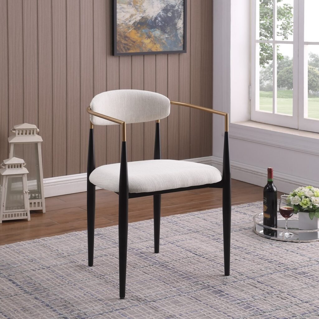 Modern Upholstered Dining Chair Collection Beige Black Grey Dining Chairs | Infinity Furniture Mississauga