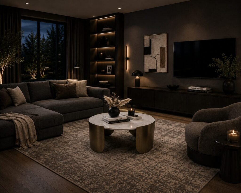 Gold Coffee Table Contemporary Living Room Collection | Infinity Furniture Mississauga
