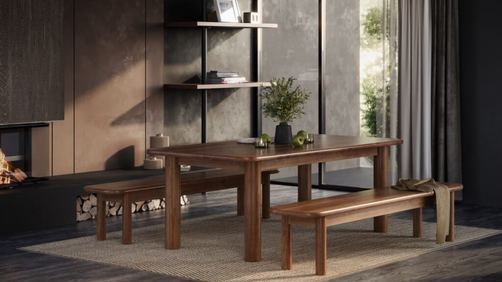Richmond Accent Bench Acacia Brown Solid Acacia Wood | Infinity Furniture Mississauga