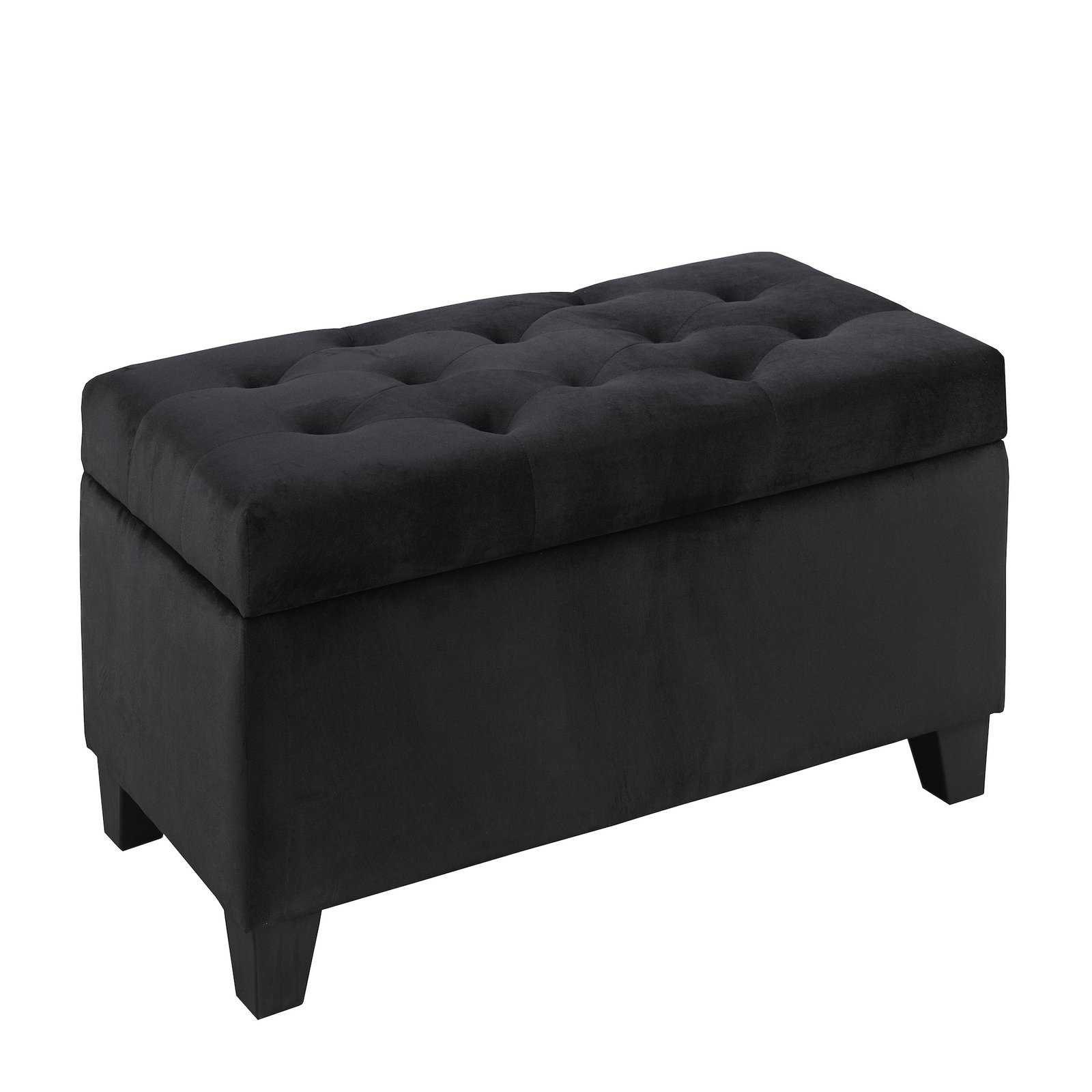 Harper Storage Ottoman Collection Black Grey Navy Red Brown Tufted Storage Ottoman Bench | Infinity Furniture Mississauga