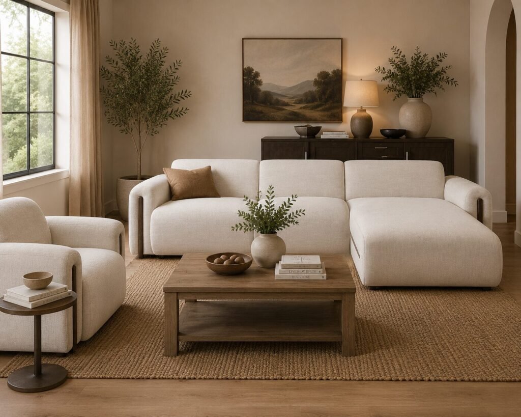 Arlo Linen Brenton Sectional Sofa | Infinity Furniture Mississauga