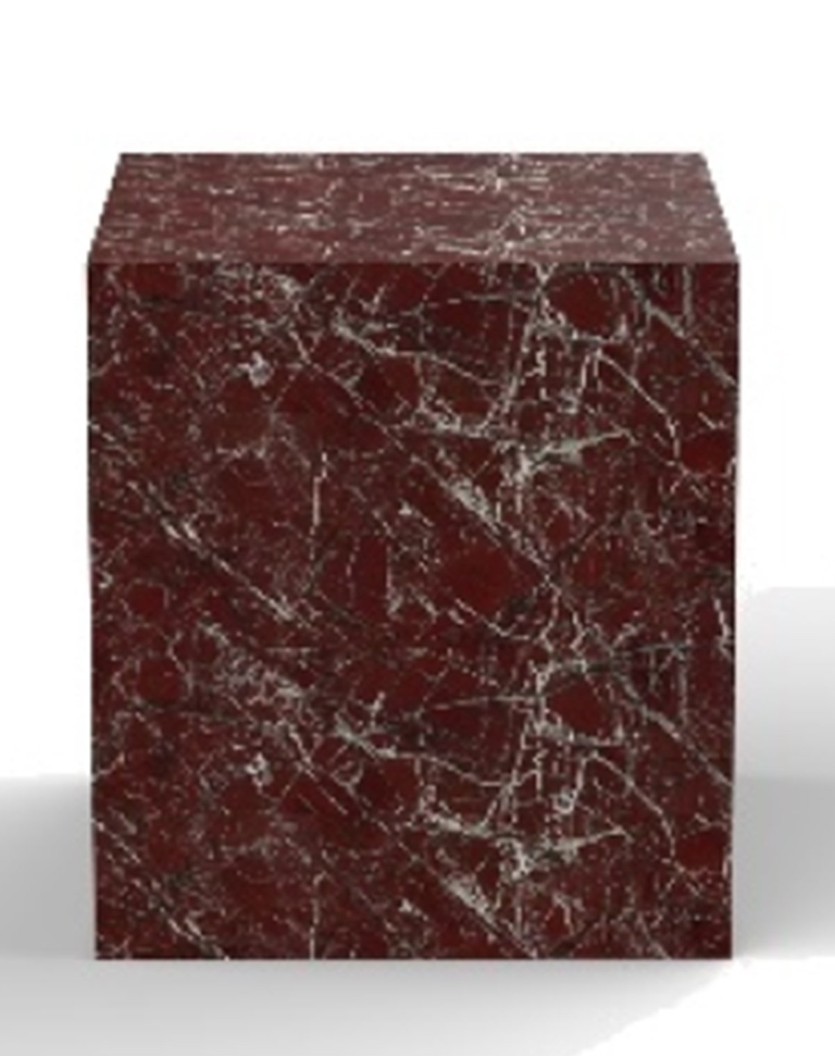Mateo Marble Side Table Collection Black Burgundy and Cream Solid Marble Contemporary Accent Table | Infinity Furniture Mississauga