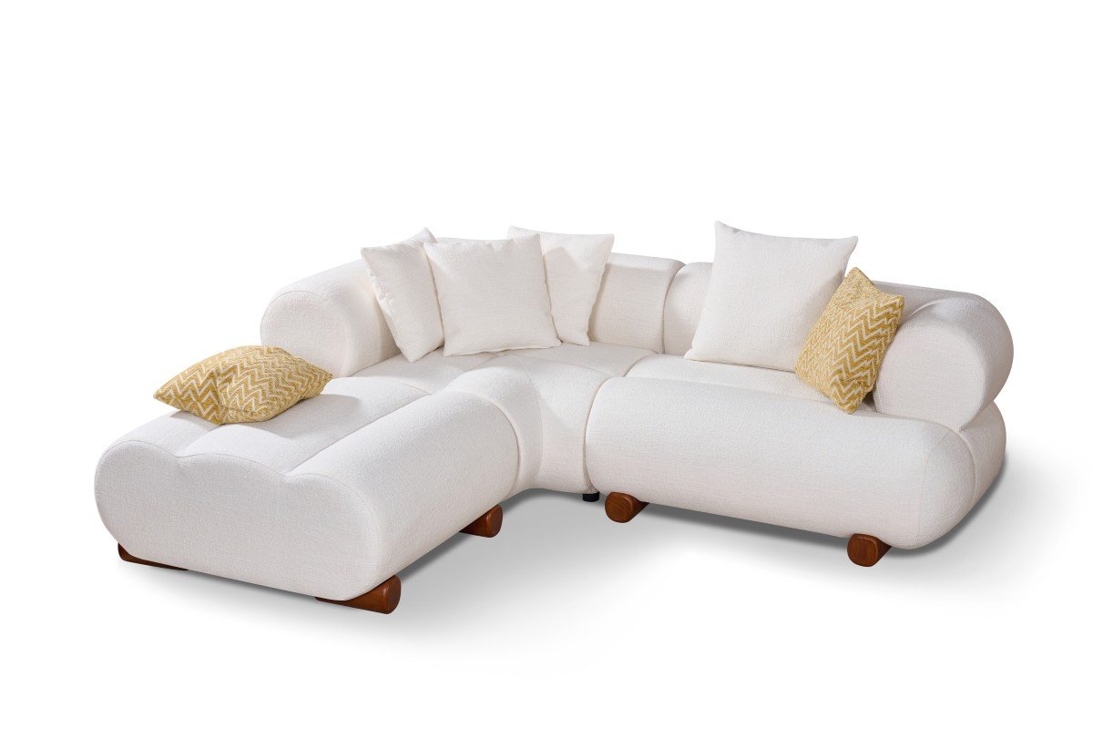 Averra Modular Sectional Collection - Cream and Taupe