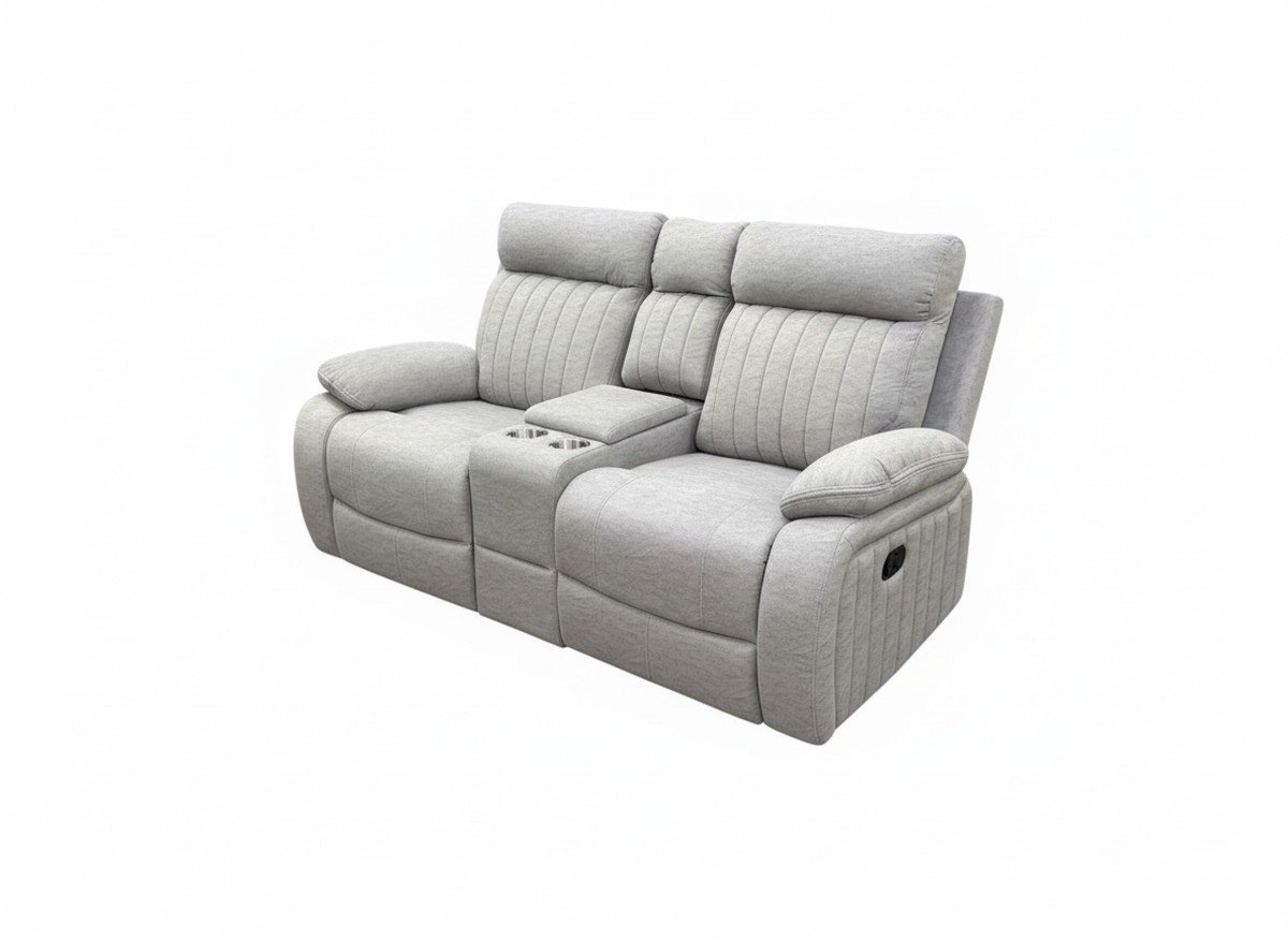 Infinity Furniture Elyse Recliner Loveseat in Stone