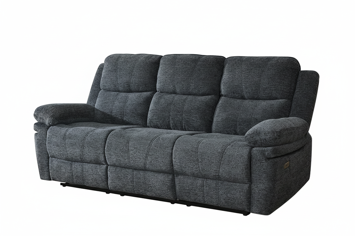 Infinity Furniture Thea Power Recliner Sofa in Charcoal