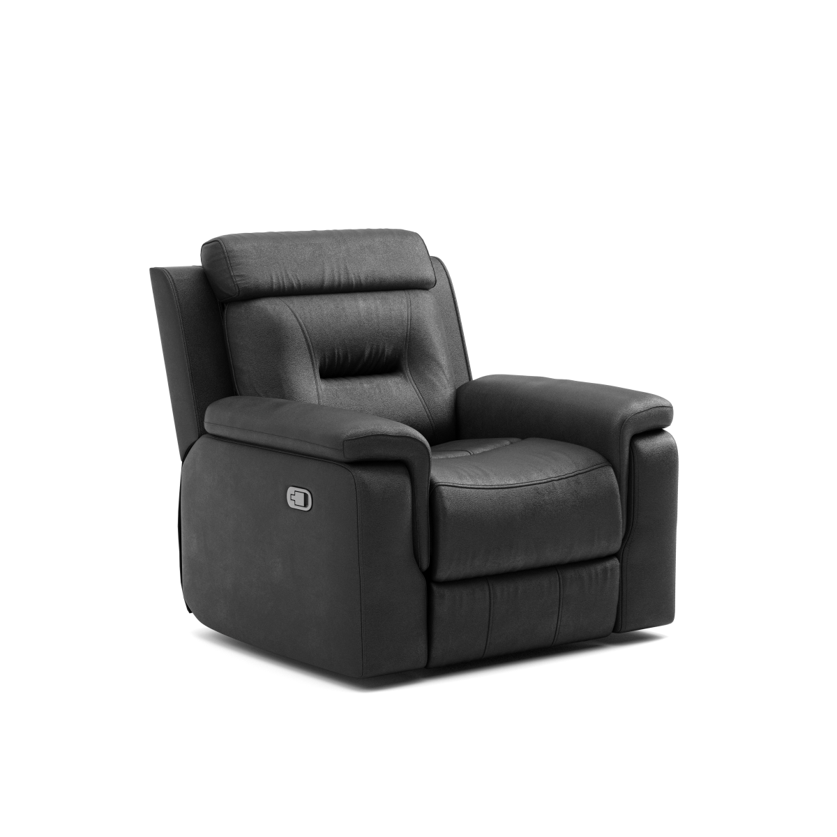Infinity Furniture Nelson Recliner in Black Leather