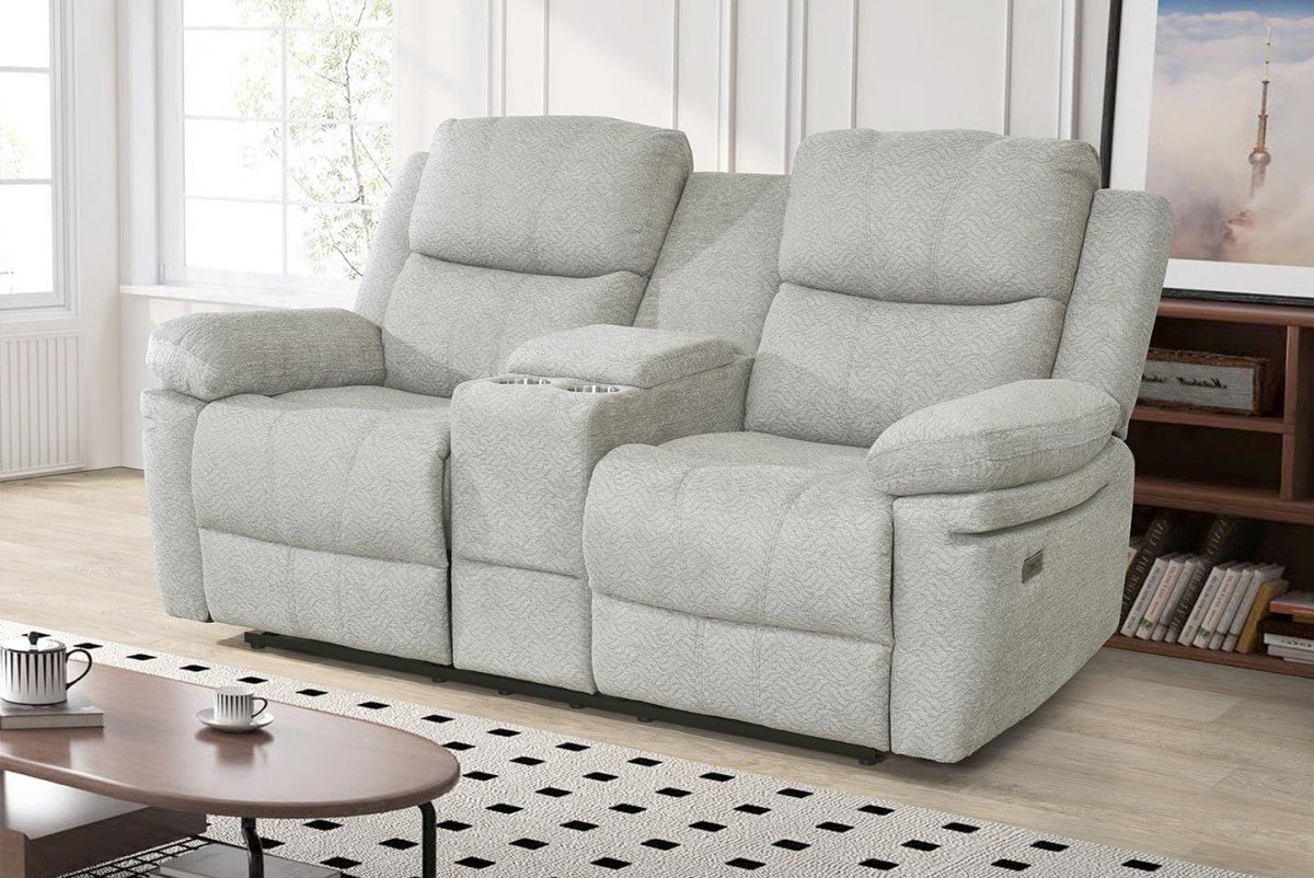 Thea Power Recliner Loveseat - Beige