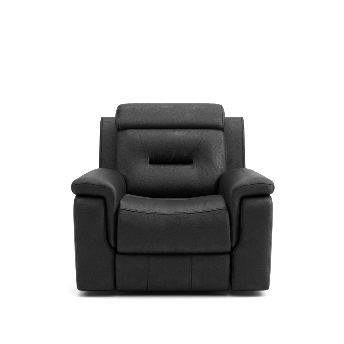 Infinity Furniture Nelson Recliner in Black Leather
