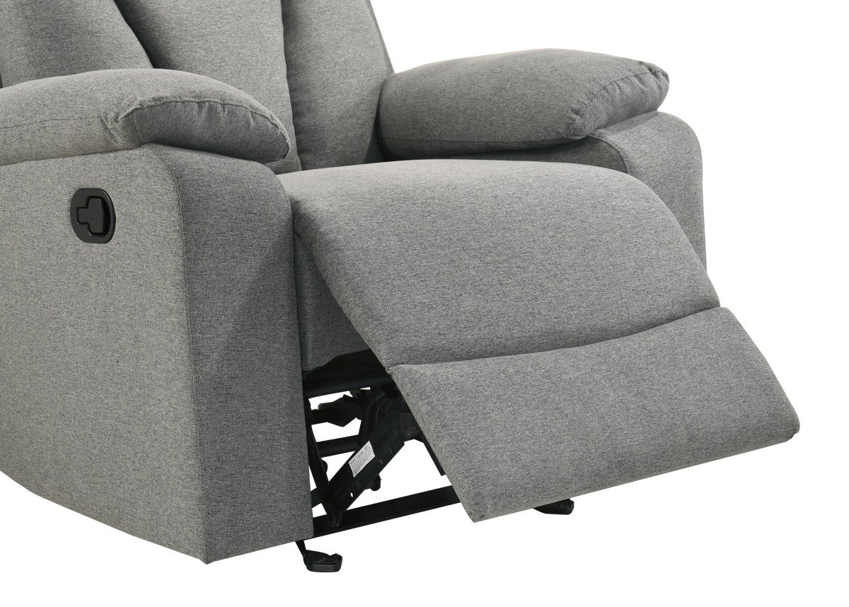 Makena Rocker Recliner Grey | infinity furniture