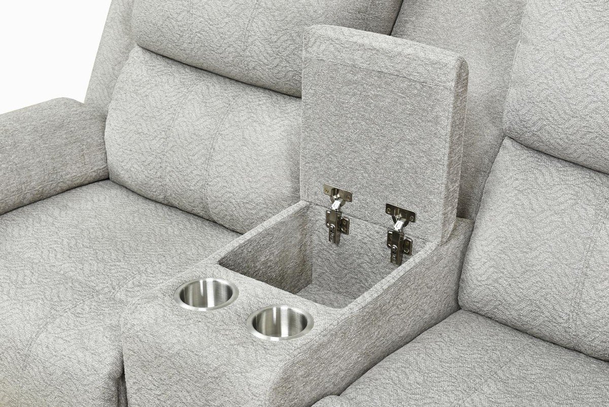 Thea Power Recliner Loveseat - Beige - Image 2