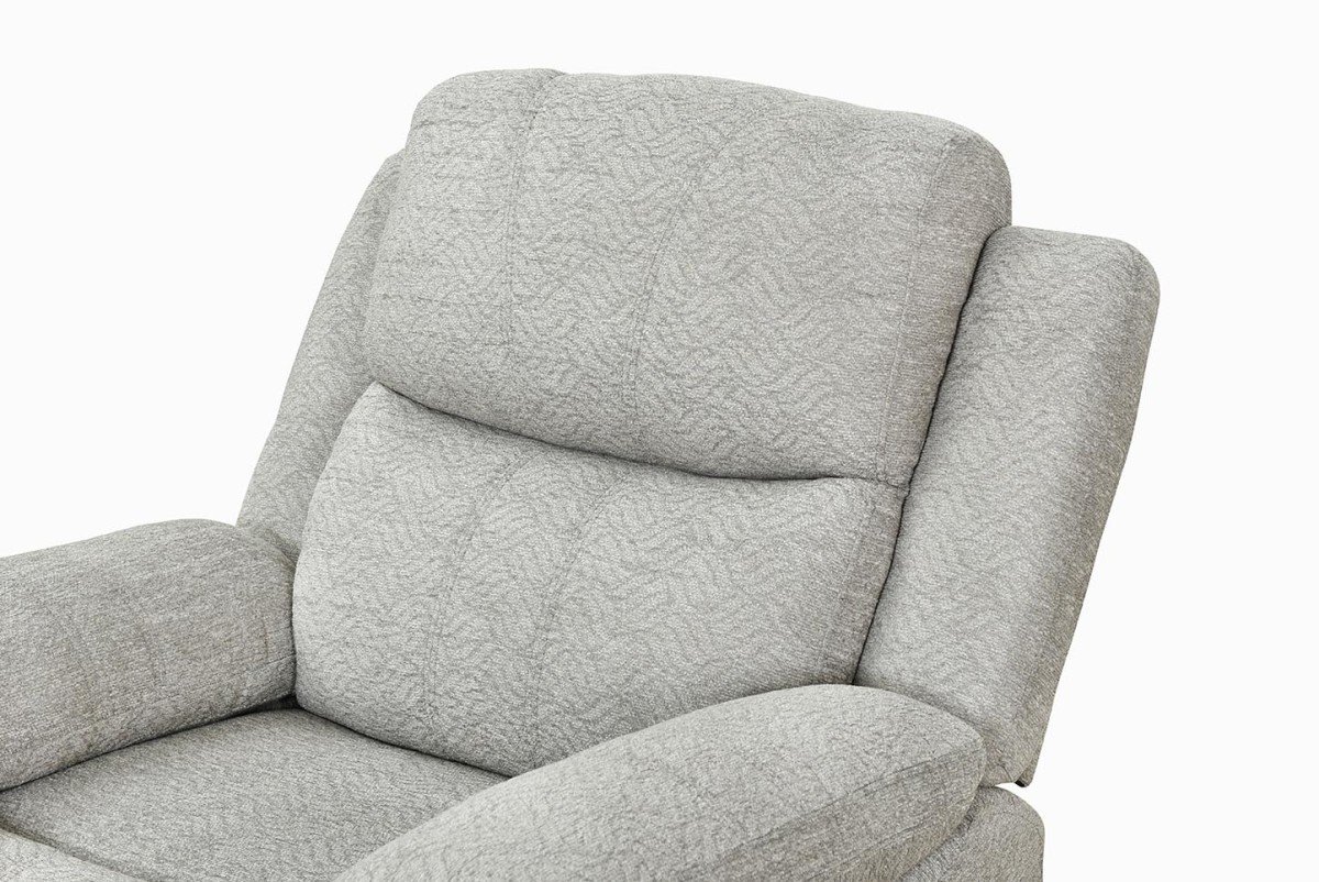 Thea Power Recliner Beige with soft textured fabric | infinity furniture