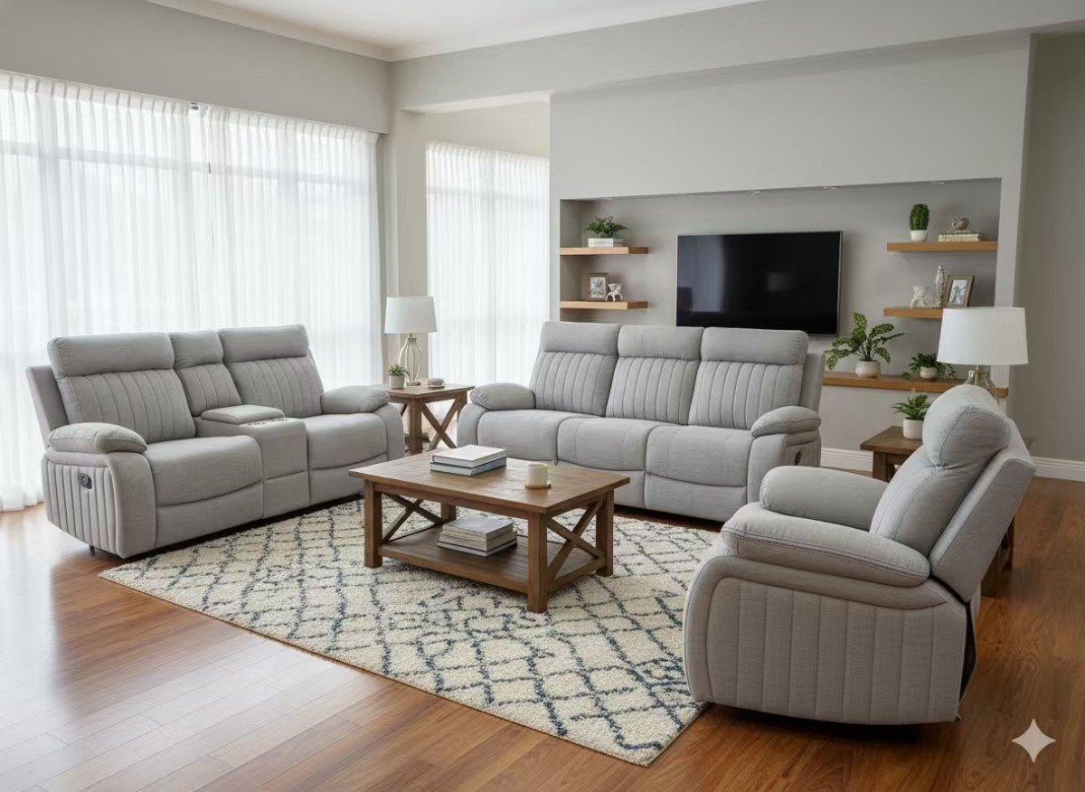Infinity Furniture Elyse Glider Recliner in Stone
