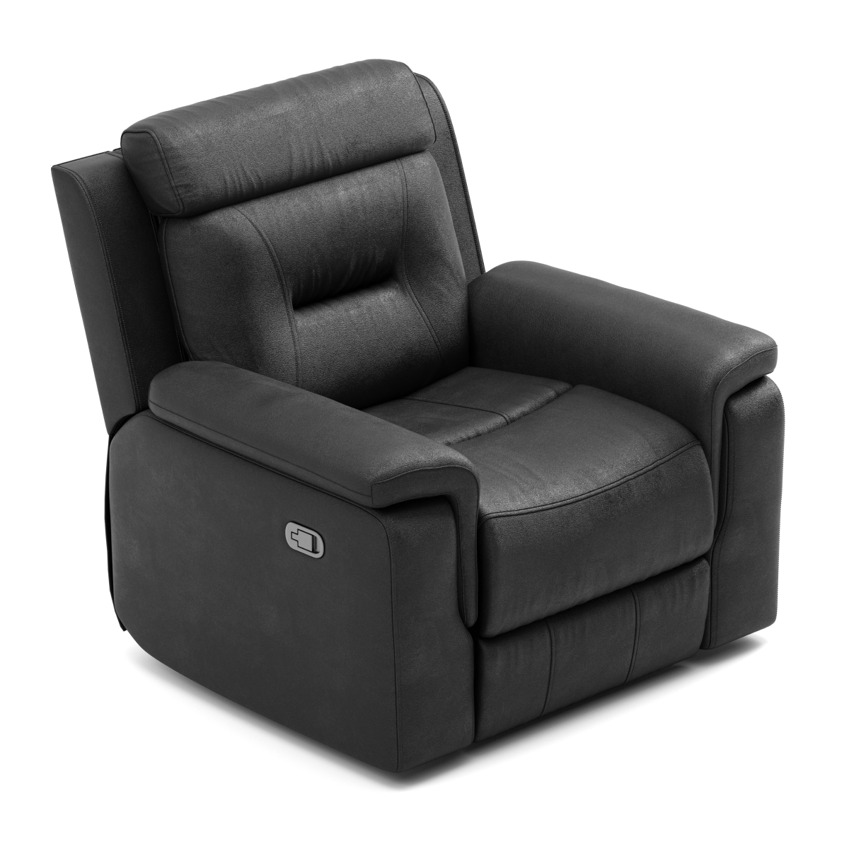 Infinity Furniture Nelson Recliner in Black Leather