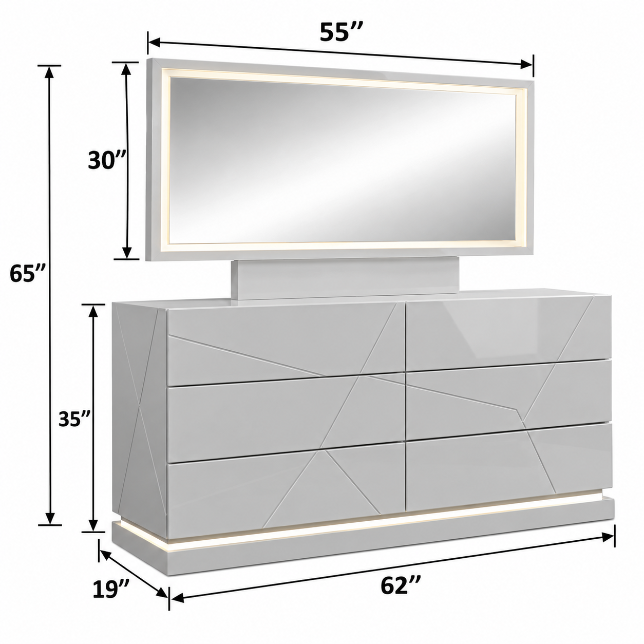 Treasure Grey Bedroom Collection