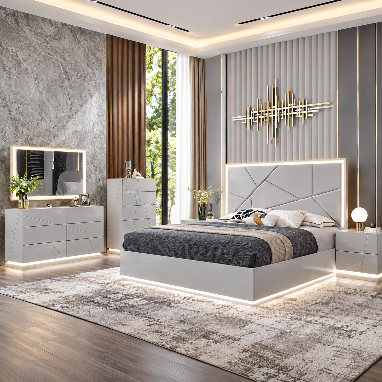 Treasure Grey Bedroom Collection